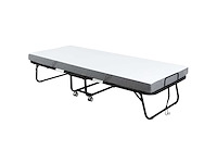 Opvouwbaar gastenbed met stalen wielen + schuim - afbeelding 3 van  4