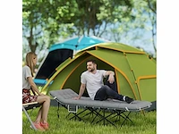 Opvouwbaar kampeerbed met matras, opvouwbaar kampeerbed