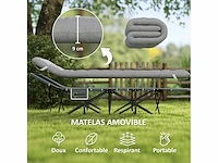 Opvouwbaar kampeerbed met matras, opvouwbaar kampeerbed - afbeelding 2 van  5