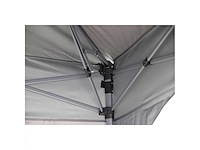 Opvouwbaar paviljoen met push-up functie, uv-zonbescherming 80+ 310 x 310 cm - taupe - afbeelding 3 van  8