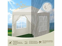 Opvouwbaar prieel met 4 zijpanelen en 4 zandzakken - 2 x 2 m - afbeelding 5 van  9