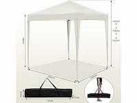Opvouwbaar prieel met 4 zijpanelen en 4 zandzakken - 2 x 2 m - afbeelding 9 van  9