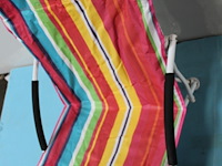 Opvouwbaar strandzeteltje met hoes - afbeelding 1 van  2