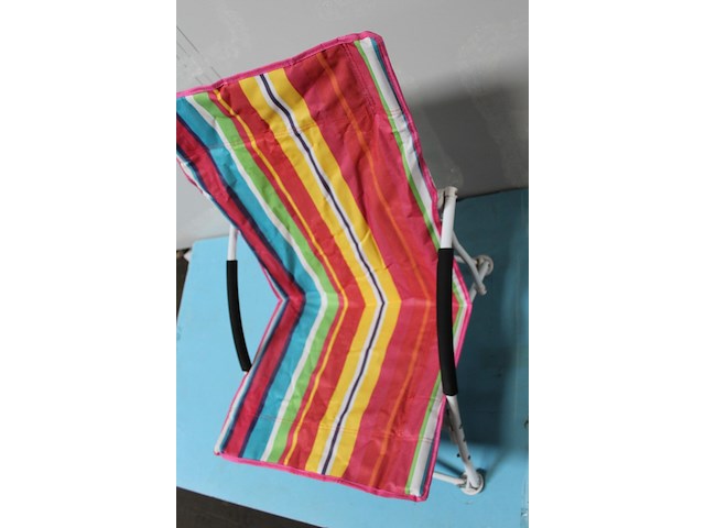 Opvouwbaar strandzeteltje met hoes - afbeelding 1 van  2