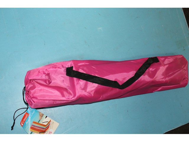 Opvouwbaar strandzeteltje met hoes - afbeelding 2 van  2