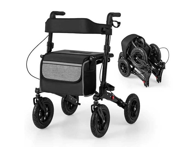 Opvouwbare aluminium rollator - afbeelding 3 van  6