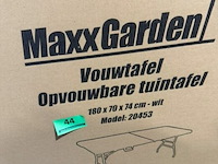 Opvouwbare buffettafel - 180x74x74 cm - wit - afbeelding 3 van  3