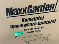 Opvouwbare buffettafel - 180x74x74 cm - wit - afbeelding 3 van  3