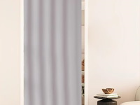 Opvouwbare douchegordijnstang met zuignap en douchegordijn - afbeelding 2 van  5