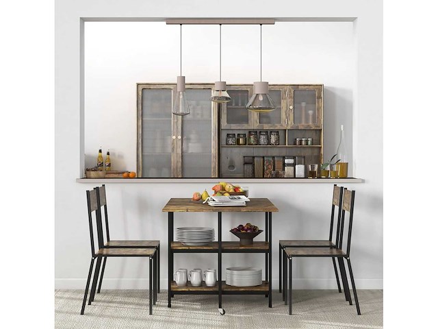 Opvouwbare eettafel, vouwtafel met industrieel ontwerp - afbeelding 6 van  8