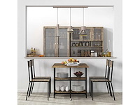 Opvouwbare eettafel, vouwtafel met industrieel ontwerp - afbeelding 6 van  8