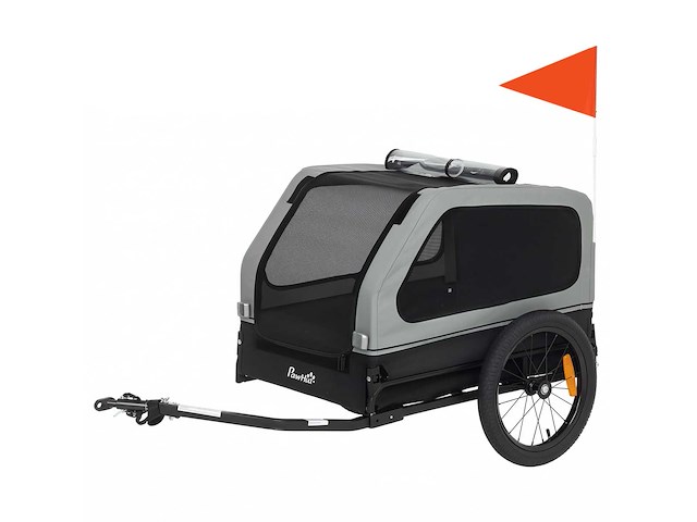 Opvouwbare fietsaanhanger voor middelgrote honden tot 20 kg - afbeelding 2 van  8