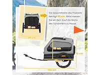 Opvouwbare fietsaanhanger voor middelgrote honden tot 20 kg - afbeelding 3 van  8