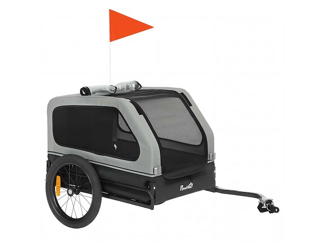 Opvouwbare fietsaanhanger voor middelgrote honden tot 20 kg - afbeelding 7 van  8