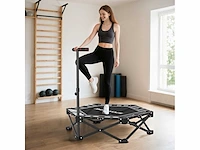 Opvouwbare fitness trampoline 104 cm met 3 hoogteverstelbare stangen