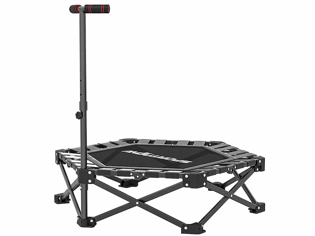 Opvouwbare fitness trampoline 104 cm met 3 hoogteverstelbare stangen - afbeelding 1 van  7