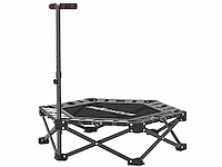 Opvouwbare fitness trampoline 104 cm met 3 hoogteverstelbare stangen - afbeelding 1 van  7