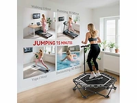 Opvouwbare fitness trampoline 104 cm met 3 hoogteverstelbare stangen - afbeelding 6 van  7
