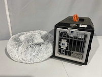 Opvouwbare hondenbench kunststof met kussen - afbeelding 2 van  3
