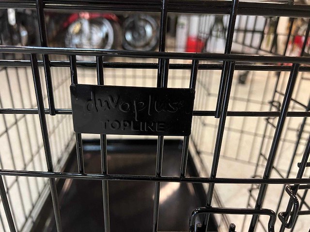 Opvouwbare hondenbench met dubbele deur (medium) van duvo+ - afbeelding 4 van  5