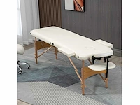 Opvouwbare houten cosmetische massagebed/tafel 2 crèmezones