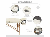 Opvouwbare houten cosmetische massagebed/tafel 2 crèmezones - afbeelding 5 van  5
