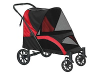 Opvouwbare kinderwagen voor grote honden, met vier grote wielen - afbeelding 3 van  8