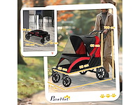 Opvouwbare kinderwagen voor grote honden, met vier grote wielen - afbeelding 4 van  8