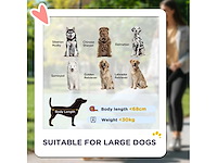 Opvouwbare kinderwagen voor grote honden, met vier grote wielen - afbeelding 5 van  8