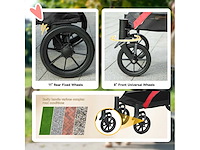 Opvouwbare kinderwagen voor grote honden, met vier grote wielen - afbeelding 7 van  8