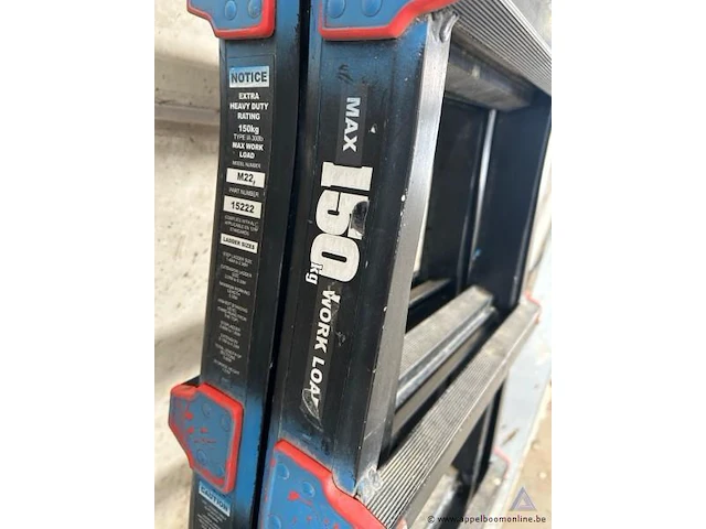 Opvouwbare ladder little giant m22, maximale belasting 150 kg. - afbeelding 2 van  3