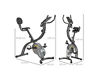 Opvouwbare magnetische hometrainer fitnessfiets - afbeelding 4 van  7