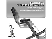 Opvouwbare magnetische hometrainer fitnessfiets - afbeelding 5 van  7