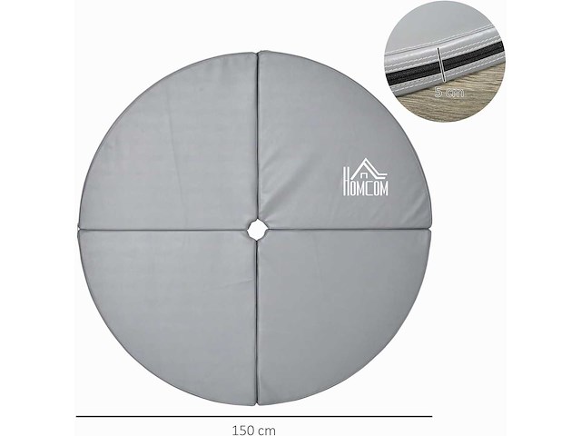 Opvouwbare paaldansmat beschermmat ø 150 cm - afbeelding 2 van  3