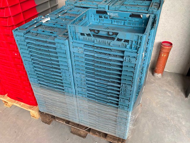 Opvouwbare plastiek bakken (50x) - afbeelding 1 van  4