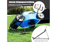 Opvouwbare platformtrolley met een lading tot 400 kg, zwart - afbeelding 1 van  5