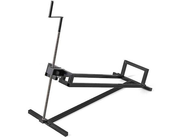 Opvouwbare platformtrolley met een lading tot 400 kg, zwart - afbeelding 2 van  5