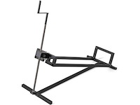 Opvouwbare platformtrolley met een lading tot 400 kg, zwart - afbeelding 2 van  5