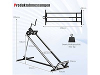 Opvouwbare platformtrolley met een lading tot 400 kg, zwart - afbeelding 4 van  5