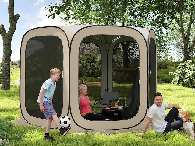 Opvouwbare pop-up kampeertent met draagtas - afbeelding 1 van  5