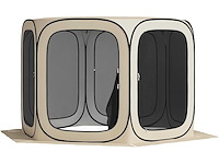 Opvouwbare pop-up kampeertent met draagtas - afbeelding 2 van  5