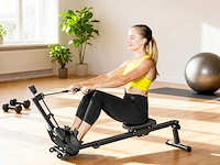 Opvouwbare roeimachine met lcd-scherm en gevoerde stoel, elastische weerstand, capaciteit 150 kg - afbeelding 1 van  8