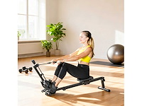 Opvouwbare roeimachine met lcd-scherm en gevoerde stoel, elastische weerstand, capaciteit 150 kg - afbeelding 2 van  8
