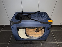 Opvouwbare stoffen hondenbench