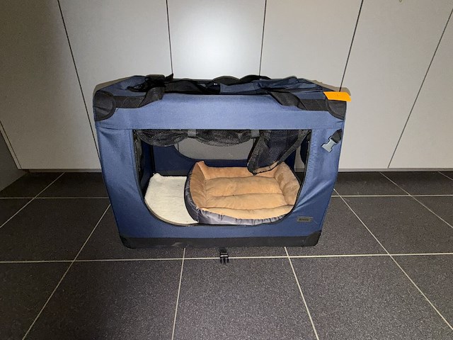 Opvouwbare stoffen hondenbench - afbeelding 2 van  3