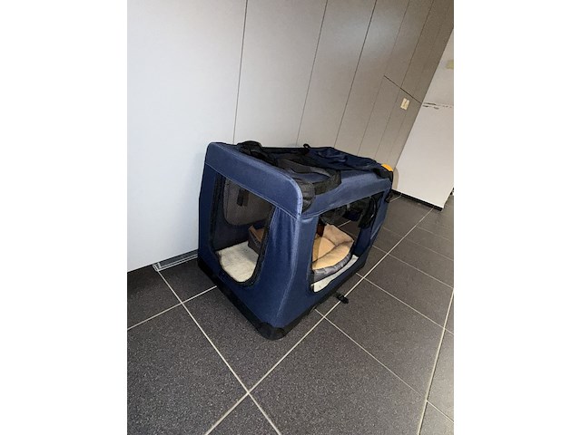 Opvouwbare stoffen hondenbench - afbeelding 3 van  3