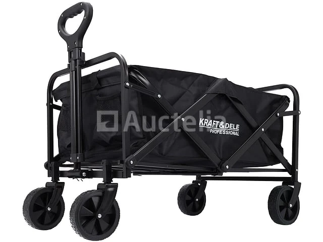 Opvouwbare transporttrolley 90l kraft&dele - afbeelding 1 van  5