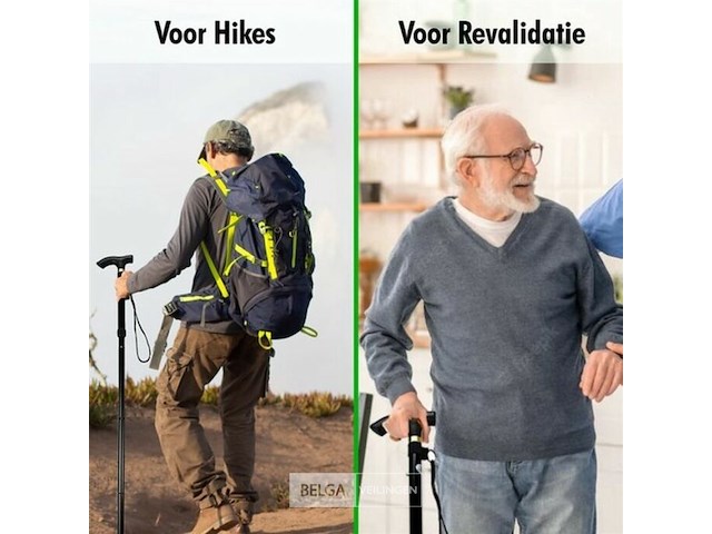 Opvouwbare wandelstok - afbeelding 5 van  6