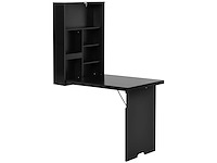 Opvouwbare wandtafel vouwtafel omvouwbare tafel, omvouwbare bureautafel, computertafel - afbeelding 2 van  5