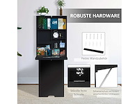 Opvouwbare wandtafel vouwtafel omvouwbare tafel, omvouwbare bureautafel, computertafel - afbeelding 4 van  5